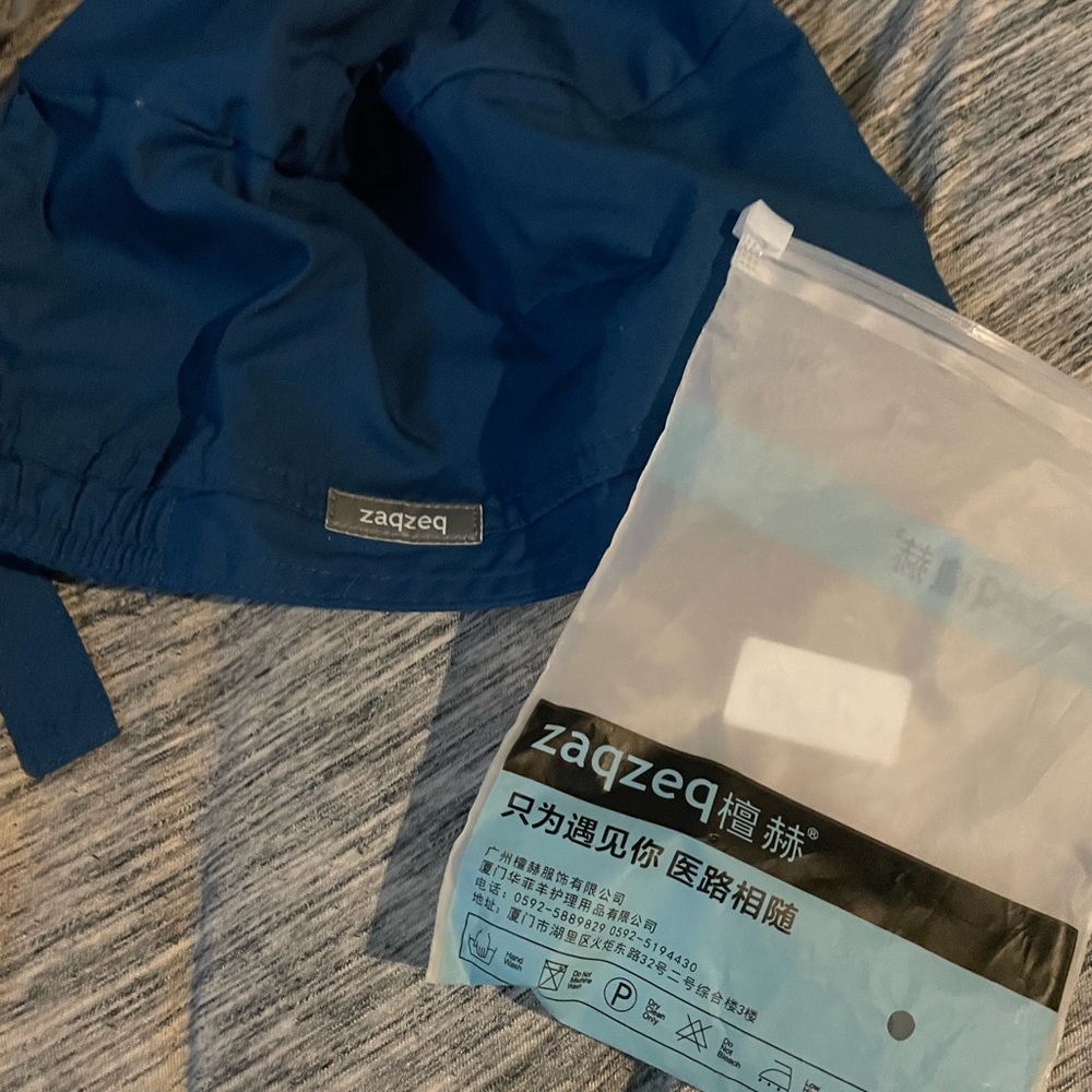 COPY - Zaqzeq blue surgery hat -Nurse Cap Adjustable- NWT